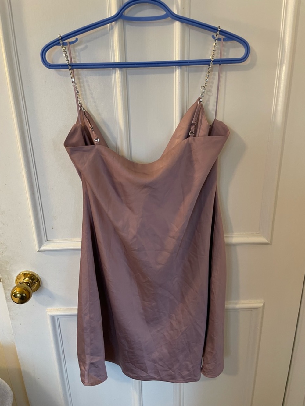 NWT Garage Krystal Satin Cowl Slip Dress XL